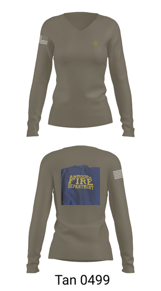 Womens Long Sleeve Vneck Shirt, Anmoore Fire Department, Fire Department, Teamtime, Team time, sublimation, custom sports apparel, team uniforms, spirit wear, spiritwear, sports uniforms, custom shirts, team store, custom team store, fundraiser sports, apparel fundraiser