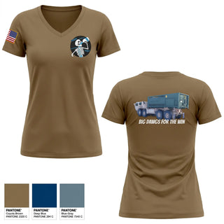 Womens Short Sleeve Vneck Shirt, Water dawgs 4-1, Army, Teamtime, Team time, sublimation, custom sports apparel, team uniforms, spirit wear, spiritwear, sports uniforms, custom shirts, team store, custom team store, fundraiser sports, apparel fundraiser