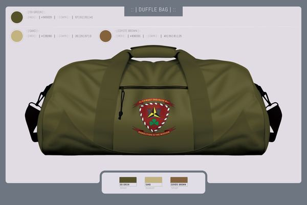 Duffle Bag, 3d Combat Engineer Battalion, , Teamtime, Team time, sublimation, custom sports apparel, team uniforms, spirit wear, spiritwear, sports uniforms, custom shirts, team store, custom team store, fundraiser sports, apparel fundraiser