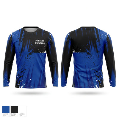Mission Bulldogs Long Sleeve Performance Shirt - 1