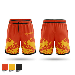 Athletic Shorts With Pockets, Volcanoes, Baseball, Teamtime, Team time, sublimation, custom sports apparel, team uniforms, spirit wear, spiritwear, sports uniforms, custom shirts, team store, custom team store, fundraiser sports, apparel fundraiser