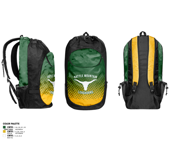 Gear Bag, Battle Mountain Longhorns, Wrestling, Teamtime, Team time, sublimation, custom sports apparel, team uniforms, spirit wear, spiritwear, sports uniforms, custom shirts, team store, custom team store, fundraiser sports, apparel fundraiser