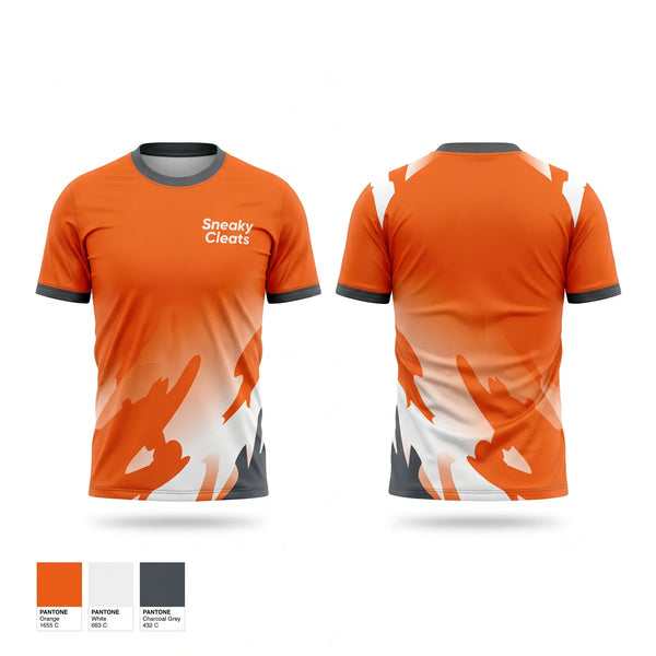 Soft Poly Tee Cotton Like Feel, Sneaky Cleats, Softball, Teamtime, Team time, sublimation, custom sports apparel, team uniforms, spirit wear, spiritwear, sports uniforms, custom shirts, team store, custom team store, fundraiser sports, apparel fundraiser