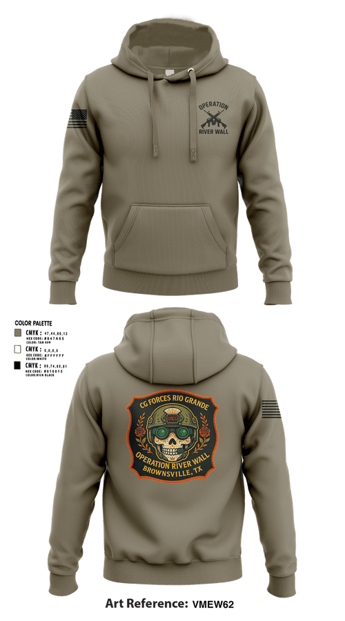 Hoodie, Operation River Wall, Coast Guard, Teamtime, Team time, sublimation, custom sports apparel, team uniforms, spirit wear, spiritwear, sports uniforms, custom shirts, team store, custom team store, fundraiser sports, apparel fundraiser