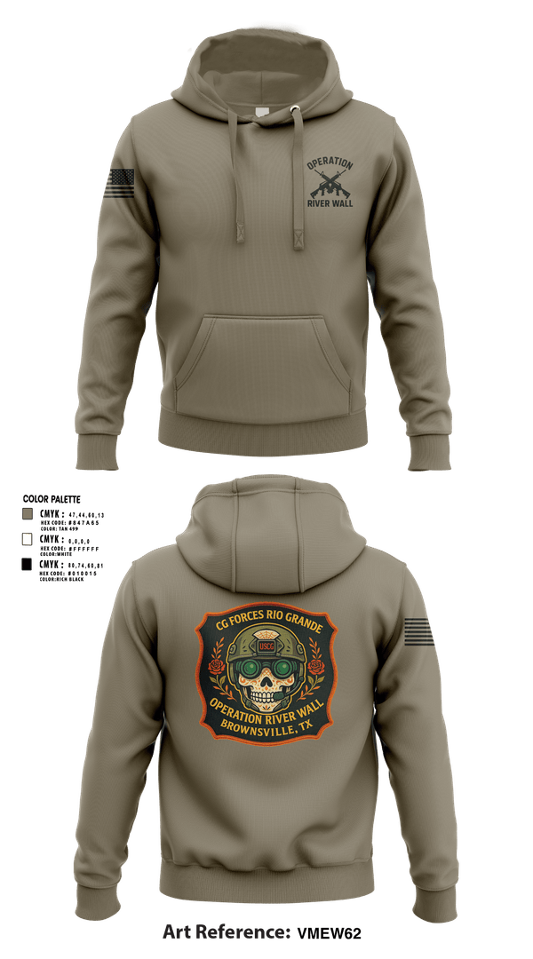 Hoodie, Operation River Wall, Coast Guard, Teamtime, Team time, sublimation, custom sports apparel, team uniforms, spirit wear, spiritwear, sports uniforms, custom shirts, team store, custom team store, fundraiser sports, apparel fundraiser