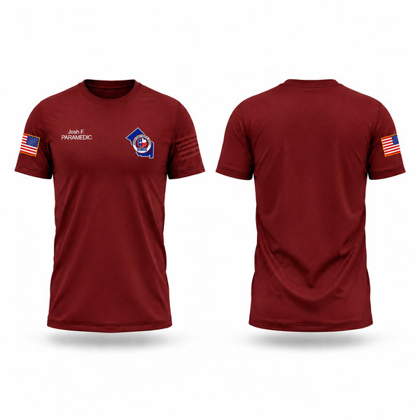 Old School Cotton Feel Shirt, JCHD EMS, EMS/EMT, Teamtime, Team time, sublimation, custom sports apparel, team uniforms, spirit wear, spiritwear, sports uniforms, custom shirts, team store, custom team store, fundraiser sports, apparel fundraiser