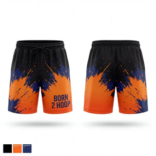 Athletic Shorts With Pockets, BORN 2 HOOP, Men's Basketball, Teamtime, Team time, sublimation, custom sports apparel, team uniforms, spirit wear, spiritwear, sports uniforms, custom shirts, team store, custom team store, fundraiser sports, apparel fundraiser