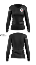 Fourth street clinic Women's Long Sleeve V-neck Shirt - 21