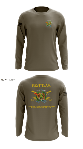 Long Sleeve Performance Shirt, Fort Hood Sergeant Audie Murphy Club, Army, Teamtime, Team time, sublimation, custom sports apparel, team uniforms, spirit wear, spiritwear, sports uniforms, custom shirts, team store, custom team store, fundraiser sports, apparel fundraiser