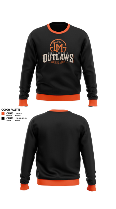 Iron mountain outlaws 97351578 Crew Neck Sweatshirt - 102