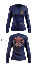 Como Volunteer Fire Department 64054761 Women's Long Sleeve V-neck Shirt - 4