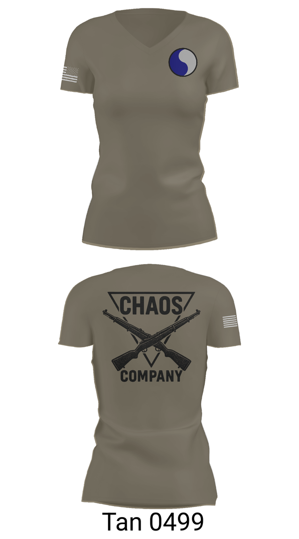 Womens Short Sleeve Vneck Shirt, C-Co 1/116 29th IN BDE, , Teamtime, Team time, sublimation, custom sports apparel, team uniforms, spirit wear, spiritwear, sports uniforms, custom shirts, team store, custom team store, fundraiser sports, apparel fundraiser