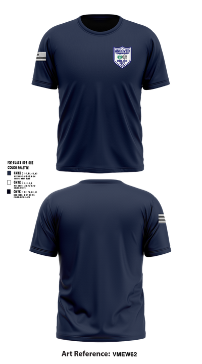 Andover Township Police Department 13076231 Short Sleeve Performance Shirt - 101