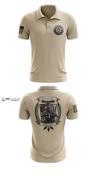 Short Sleeve Performance Polo, Jefferson County Sheriff's Office S.O.R.T., Police, Teamtime, Team time, sublimation, custom sports apparel, team uniforms, spirit wear, spiritwear, sports uniforms, custom shirts, team store, custom team store, fundraiser sports, apparel fundraiser