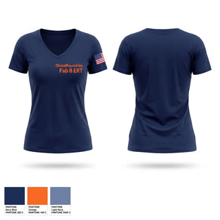 Womens Short Sleeve Vneck Shirt, GlobalFoundries Fab 8 ERT, Fire Department, Teamtime, Team time, sublimation, custom sports apparel, team uniforms, spirit wear, spiritwear, sports uniforms, custom shirts, team store, custom team store, fundraiser sports, apparel fundraiser