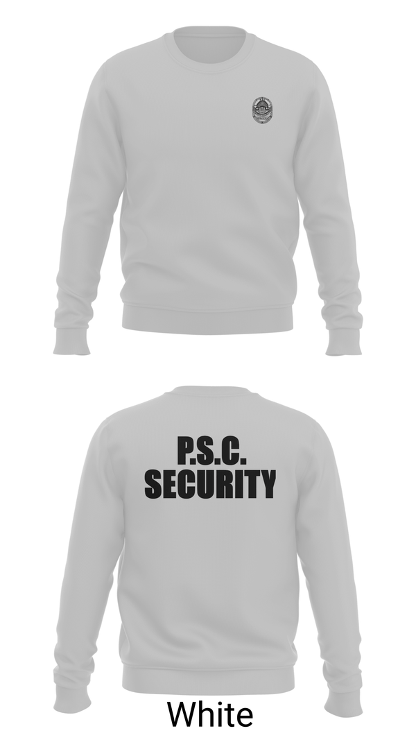 Crew Neck Sweatshirt, Security, Police, Teamtime, Team time, sublimation, custom sports apparel, team uniforms, spirit wear, spiritwear, sports uniforms, custom shirts, team store, custom team store, fundraiser sports, apparel fundraiser