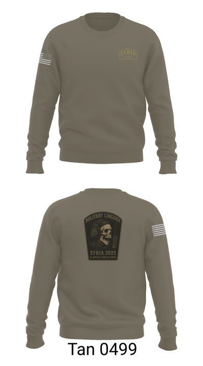 Syria linguist 93457826 Crew Neck Sweatshirt - 65