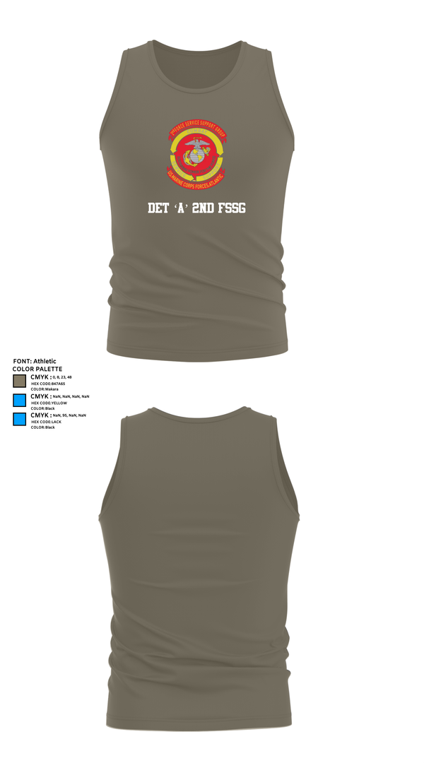 Tank Top, Det ‘A’ 2nd FSSG, , Teamtime, Team time, sublimation, custom sports apparel, team uniforms, spirit wear, spiritwear, sports uniforms, custom shirts, team store, custom team store, fundraiser sports, apparel fundraiser