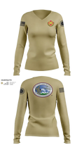 JBLM GARRISON 60276293 Women's Long Sleeve V-neck Shirt - 21