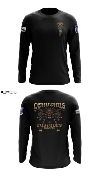 Long Sleeve Performance Shirt, Cerberus Platoon C 3-6, Army, Teamtime, Team time, sublimation, custom sports apparel, team uniforms, spirit wear, spiritwear, sports uniforms, custom shirts, team store, custom team store, fundraiser sports, apparel fundraiser