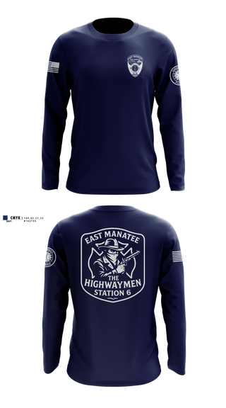 Long Sleeve Performance Shirt, East Manatee, Fire Department, Teamtime, Team time, sublimation, custom sports apparel, team uniforms, spirit wear, spiritwear, sports uniforms, custom shirts, team store, custom team store, fundraiser sports, apparel fundraiser