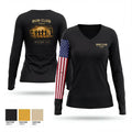 RUN CLUB 34282345 Women's Long Sleeve V-neck Shirt - 1