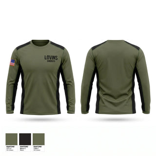 Long Sleeve Performance Shirt, Lovins, Police, Teamtime, Team time, sublimation, custom sports apparel, team uniforms, spirit wear, spiritwear, sports uniforms, custom shirts, team store, custom team store, fundraiser sports, apparel fundraiser