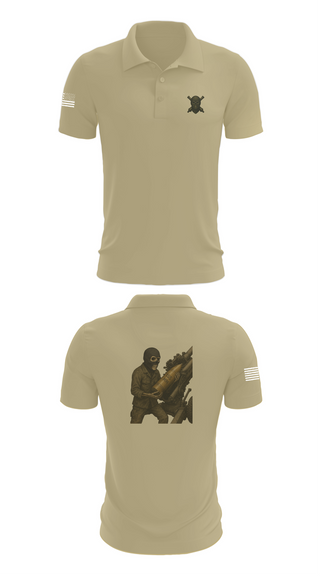 Short Sleeve Performance Polo, 2/11 Battery H, Marines, Teamtime, Team time, sublimation, custom sports apparel, team uniforms, spirit wear, spiritwear, sports uniforms, custom shirts, team store, custom team store, fundraiser sports, apparel fundraiser