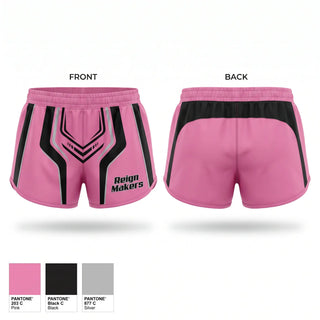 Womens Shorts, Reign Makers, Women's Basketball, Teamtime, Team time, sublimation, custom sports apparel, team uniforms, spirit wear, spiritwear, sports uniforms, custom shirts, team store, custom team store, fundraiser sports, apparel fundraiser