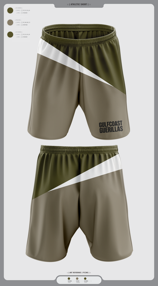 Athletic Shorts With Pockets, Gulfcoast Guerillas, , Teamtime, Team time, sublimation, custom sports apparel, team uniforms, spirit wear, spiritwear, sports uniforms, custom shirts, team store, custom team store, fundraiser sports, apparel fundraiser