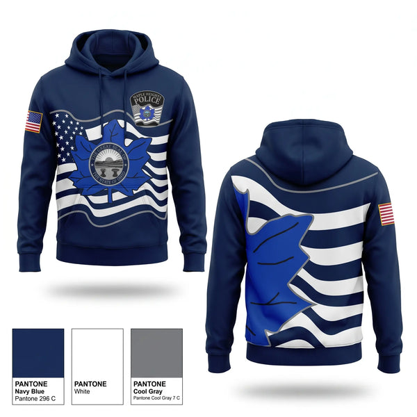 Hoodie, Maple Heights Police Department, Police, Teamtime, Team time, sublimation, custom sports apparel, team uniforms, spirit wear, spiritwear, sports uniforms, custom shirts, team store, custom team store, fundraiser sports, apparel fundraiser