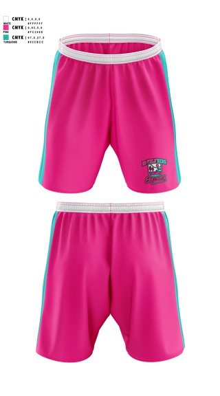 Athletic Shorts With Pockets, Hi’Yield’Hers 10u, Softball, Teamtime, Team time, sublimation, custom sports apparel, team uniforms, spirit wear, spiritwear, sports uniforms, custom shirts, team store, custom team store, fundraiser sports, apparel fundraiser