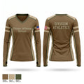 Thomas Jefferson Division Women's Long Sleeve V-neck Shirt - 1