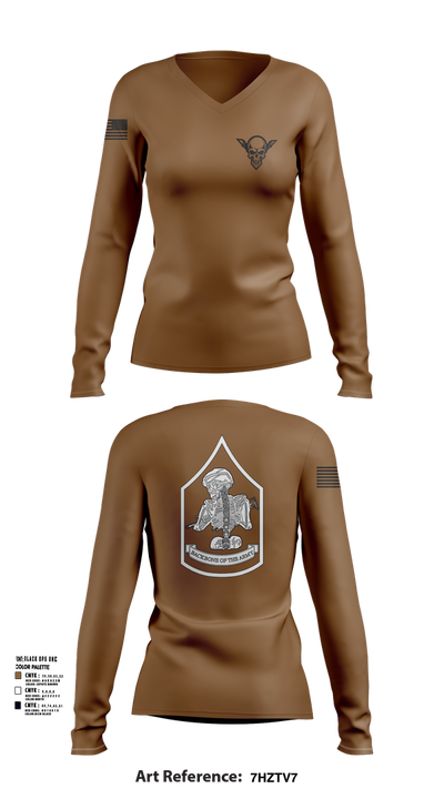 GUARDIANS 78233833 Women's Long Sleeve V-neck Shirt - 101