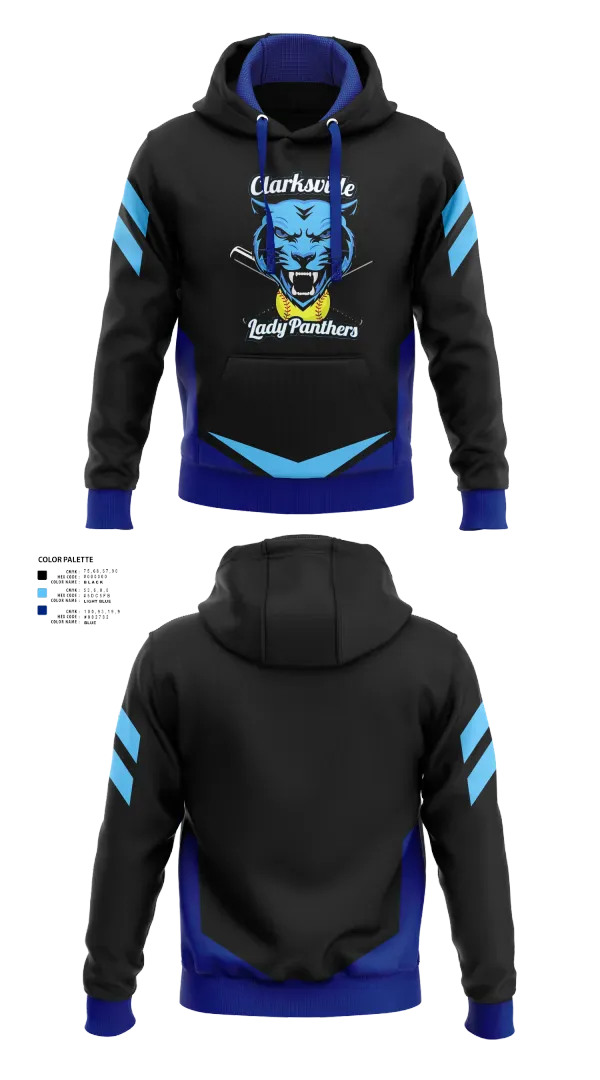 Hoodie, Clarksville Lady Panters, Softball, Teamtime, Team time, sublimation, custom sports apparel, team uniforms, spirit wear, spiritwear, sports uniforms, custom shirts, team store, custom team store, fundraiser sports, apparel fundraiser