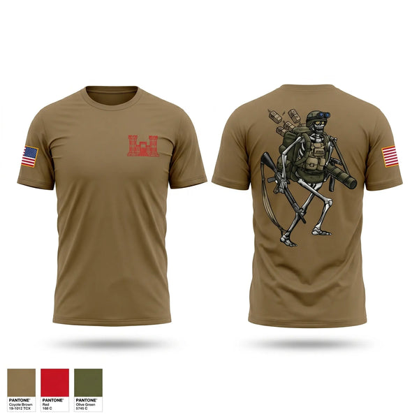 Old School Cotton Feel Shirt, HHC 223rd Engineer Battalion, Army, Teamtime, Team time, sublimation, custom sports apparel, team uniforms, spirit wear, spiritwear, sports uniforms, custom shirts, team store, custom team store, fundraiser sports, apparel fundraiser