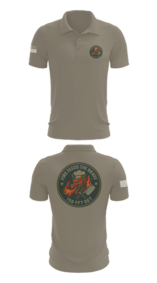 Short Sleeve Performance Polo, 756th QM DET FFT, Army, Teamtime, Team time, sublimation, custom sports apparel, team uniforms, spirit wear, spiritwear, sports uniforms, custom shirts, team store, custom team store, fundraiser sports, apparel fundraiser