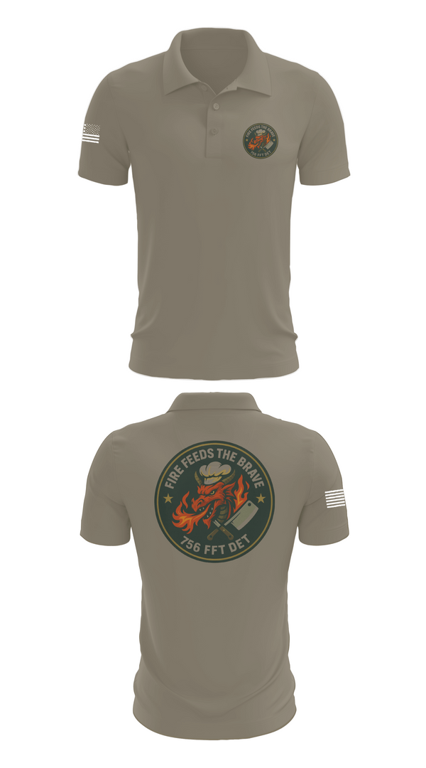 Short Sleeve Performance Polo, 756th QM DET FFT, Army, Teamtime, Team time, sublimation, custom sports apparel, team uniforms, spirit wear, spiritwear, sports uniforms, custom shirts, team store, custom team store, fundraiser sports, apparel fundraiser