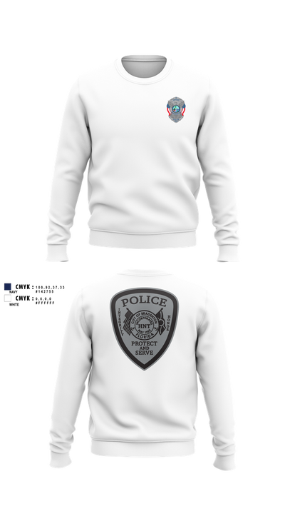 Bradenton Police HNT 75386069 Crew Neck Sweatshirt - 101