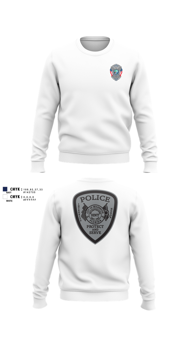 Crew Neck Sweatshirt, Bradenton Police HNT, , Teamtime, Team time, sublimation, custom sports apparel, team uniforms, spirit wear, spiritwear, sports uniforms, custom shirts, team store, custom team store, fundraiser sports, apparel fundraiser