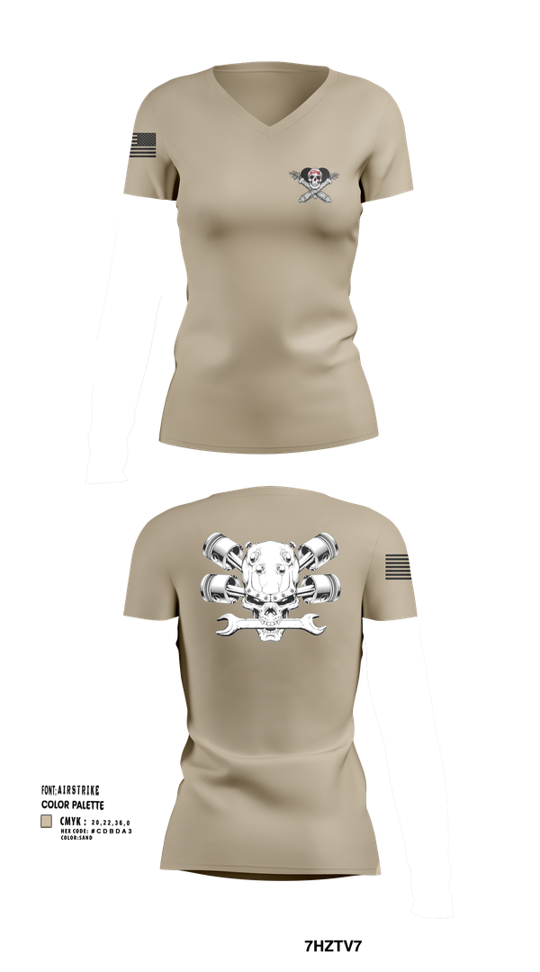 Womens Short Sleeve Vneck Shirt, Fox 1-320th F-CO FAR, , Teamtime, Team time, sublimation, custom sports apparel, team uniforms, spirit wear, spiritwear, sports uniforms, custom shirts, team store, custom team store, fundraiser sports, apparel fundraiser