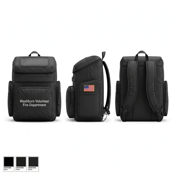 Gear Bag, Washburn Volunteer Fire Department, Fire Department, Teamtime, Team time, sublimation, custom sports apparel, team uniforms, spirit wear, spiritwear, sports uniforms, custom shirts, team store, custom team store, fundraiser sports, apparel fundraiser