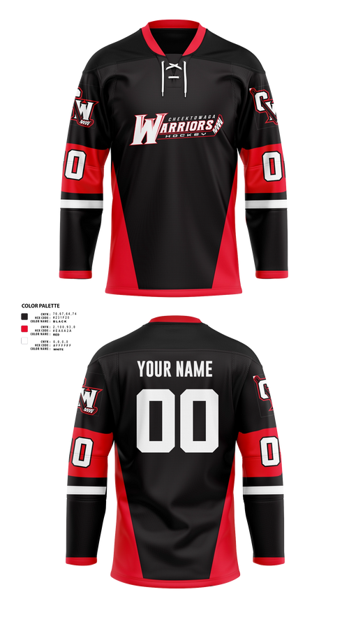 Hockey Jersey, Warriors, Ice Hockey, Teamtime, Team time, sublimation, custom sports apparel, team uniforms, spirit wear, spiritwear, sports uniforms, custom shirts, team store, custom team store, fundraiser sports, apparel fundraiser