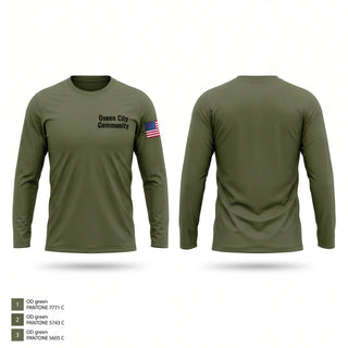 Long Sleeve Performance Shirt, Queen City Community, Fire Department, Teamtime, Team time, sublimation, custom sports apparel, team uniforms, spirit wear, spiritwear, sports uniforms, custom shirts, team store, custom team store, fundraiser sports, apparel fundraiser