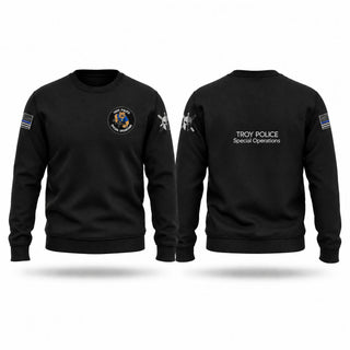 Crew Neck Sweatshirt, Troy Police Special Operations, Police, Teamtime, Team time, sublimation, custom sports apparel, team uniforms, spirit wear, spiritwear, sports uniforms, custom shirts, team store, custom team store, fundraiser sports, apparel fundraiser