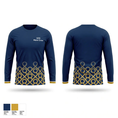 UCD Men’s Crew 43226103 Long Sleeve Performance Shirt 2