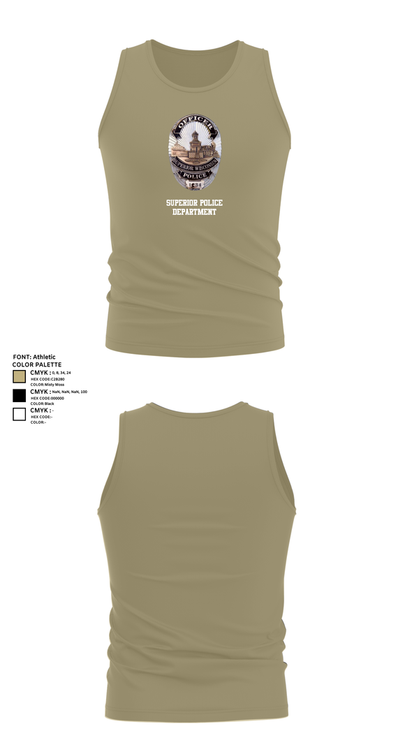 Tank Top, Superior Police Department, , Teamtime, Team time, sublimation, custom sports apparel, team uniforms, spirit wear, spiritwear, sports uniforms, custom shirts, team store, custom team store, fundraiser sports, apparel fundraiser