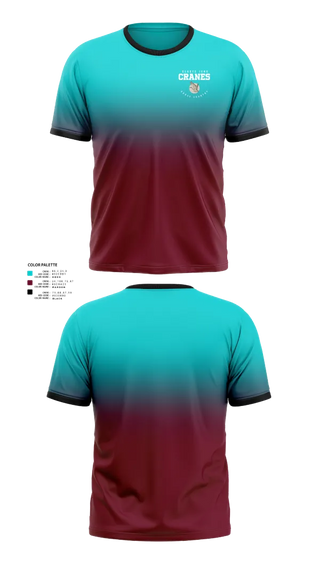 Short Sleeve Performance Shirt, Gladys Jung Cranes Cross Country, Cross Country, Teamtime, Team time, sublimation, custom sports apparel, team uniforms, spirit wear, spiritwear, sports uniforms, custom shirts, team store, custom team store, fundraiser sports, apparel fundraiser