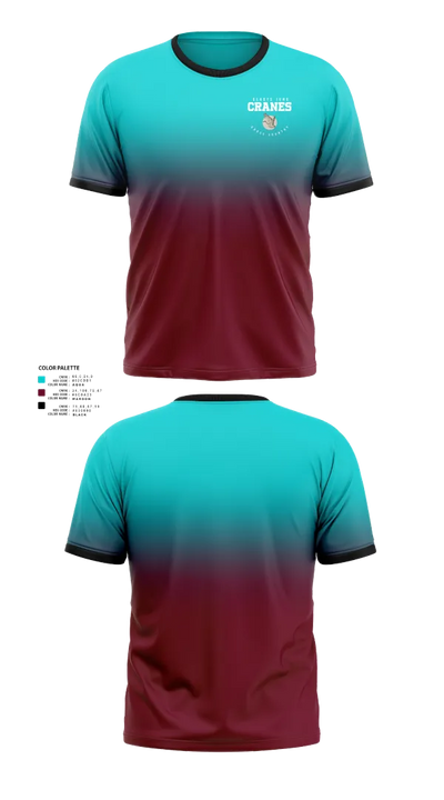 Gladys Jung Cranes Cross Country 72392172 Short Sleeve Performance Shirt - 21