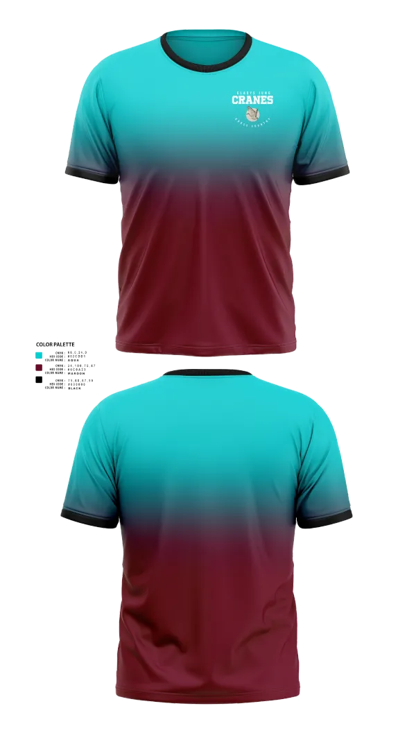 Short Sleeve Performance Shirt, Gladys Jung Cranes Cross Country, Cross Country, Teamtime, Team time, sublimation, custom sports apparel, team uniforms, spirit wear, spiritwear, sports uniforms, custom shirts, team store, custom team store, fundraiser sports, apparel fundraiser